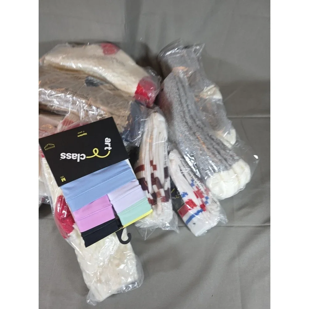 Art Class Socks Lot of 29 Mixed 1 Pack Of Underwear Included. 30 Units Total